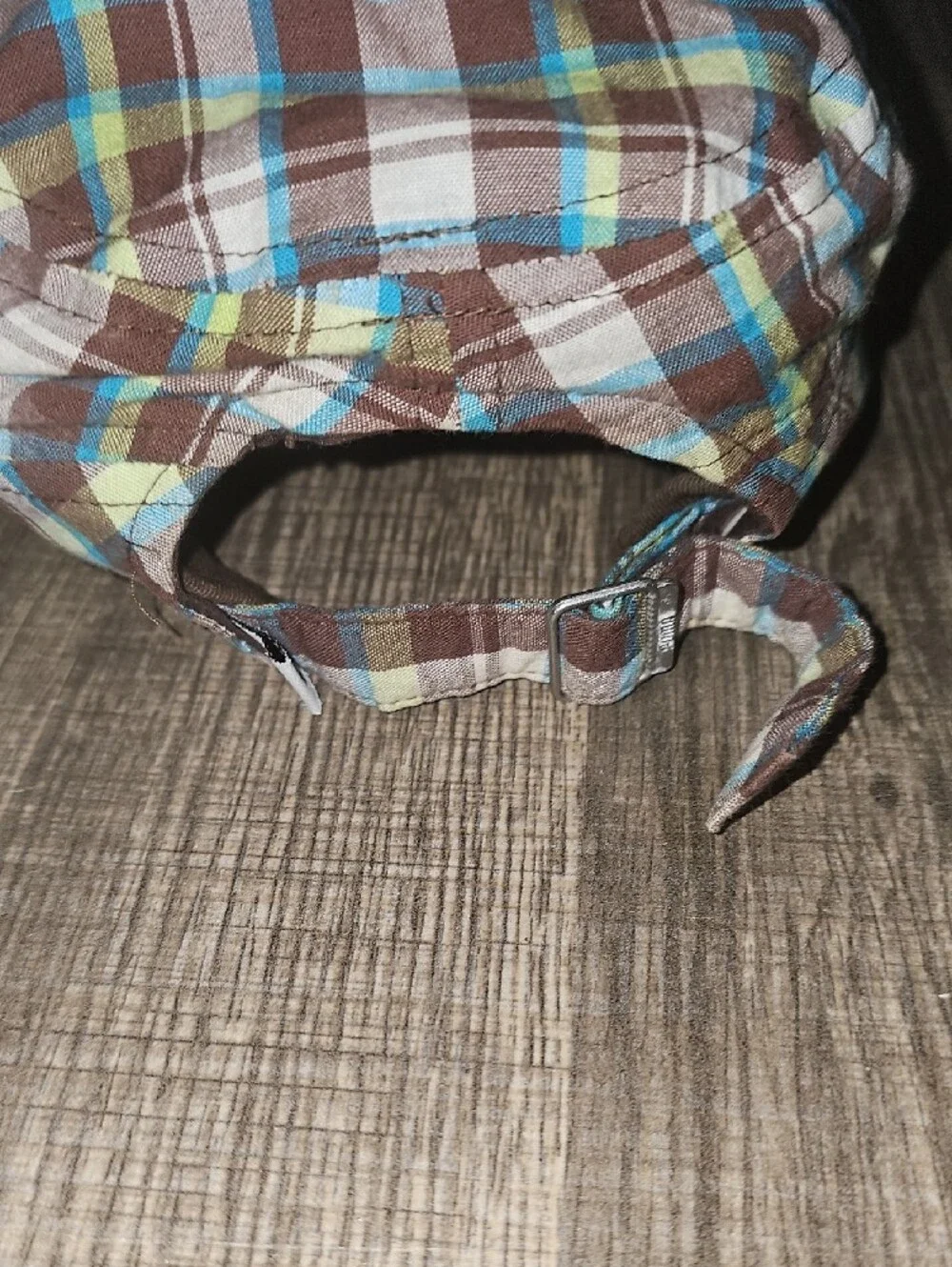 Puma Plaid Cadet Cap in Brown, Blue & Green